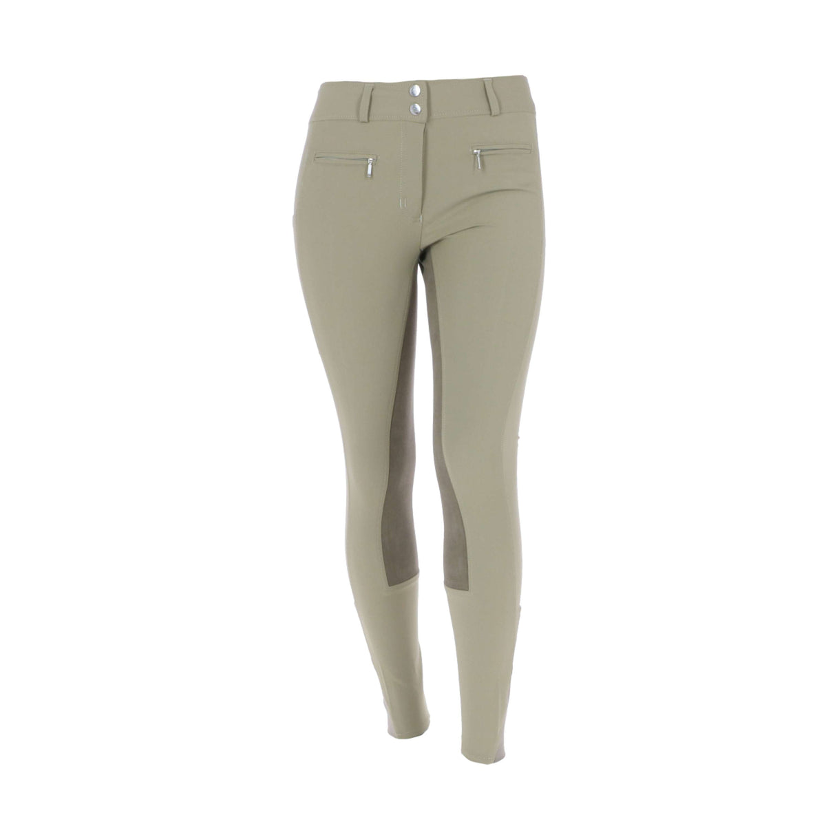 HKM Pantalon d'Équitation Liv High Waist Alos Full Grip Olive