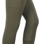 HKM Pantalon d'Équitation Liv High Waist Alos Full Grip Vert Foncé