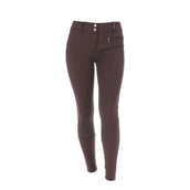 HKM Pantalon d'Équitation Lea Alos Full Grip Marron foncé