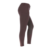 HKM Pantalon d'Équitation Lea Alos Full Grip Marron foncé