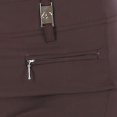 HKM Pantalon d'Équitation Lea Alos Full Grip Marron foncé