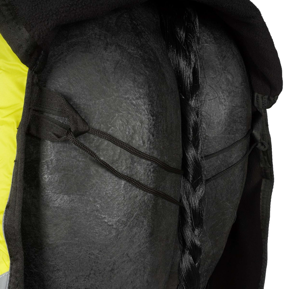 HKM Couvre-reins Reflective avec Doublure Fleece Néon Jaune