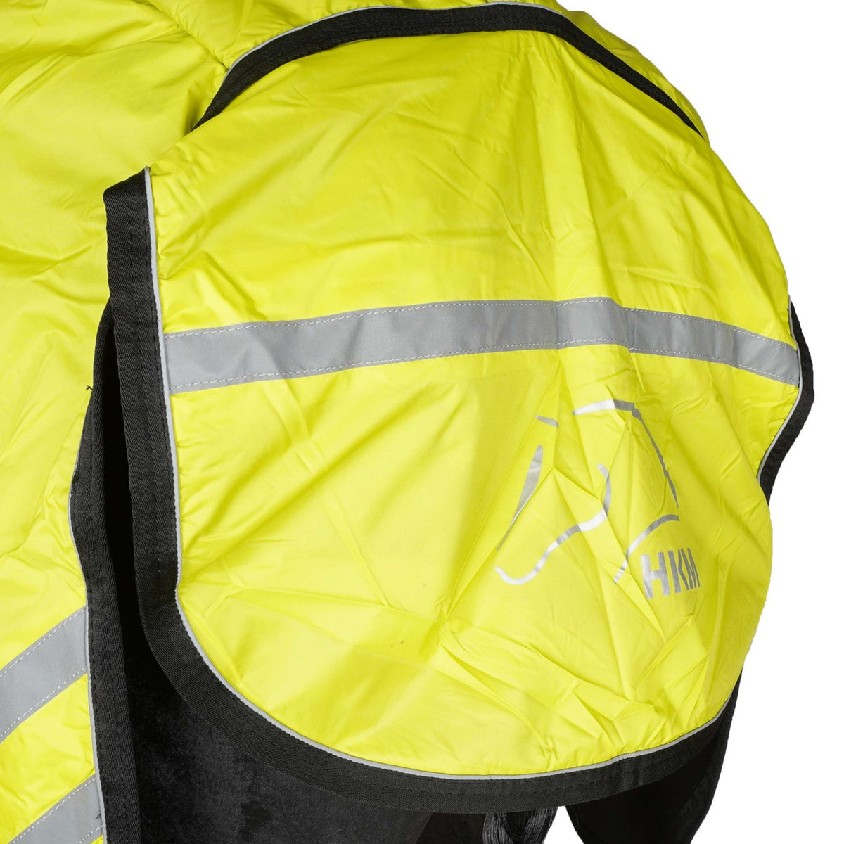 HKM Couvre-reins Reflective avec Doublure Fleece Néon Jaune