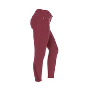 HKM Pantalon d'Équitation Beagle Full Grip Bordeaux