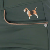 HKM Pantalon d'Équitation Beagle Full Grip Vert Foncé