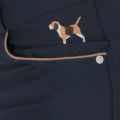 HKM Pantalon d'Équitation Beagle Full Grip Bleu Foncé