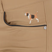 HKM Pantalon d'Équitation Beagle Prise de Genou Chameau