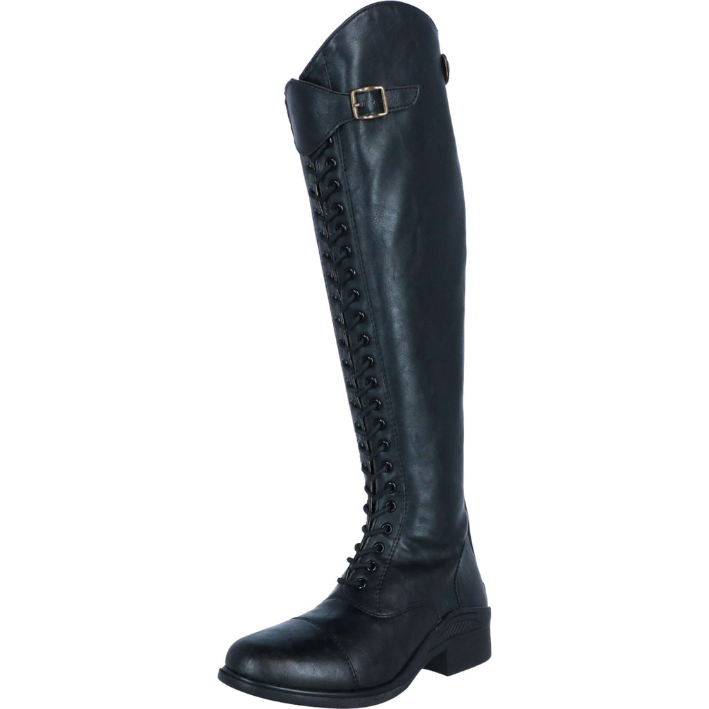 HORKA Bottes d'Équitation Lacey Synthétique Noir