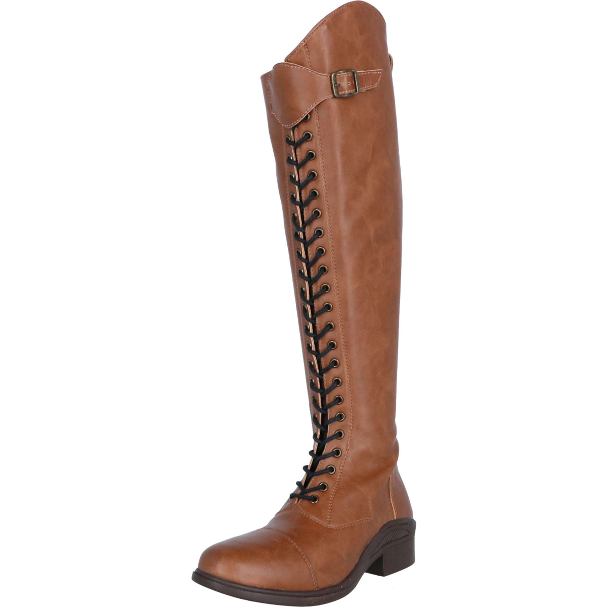 HORKA Bottes d'Équitation Lacey Synthétique Cognac