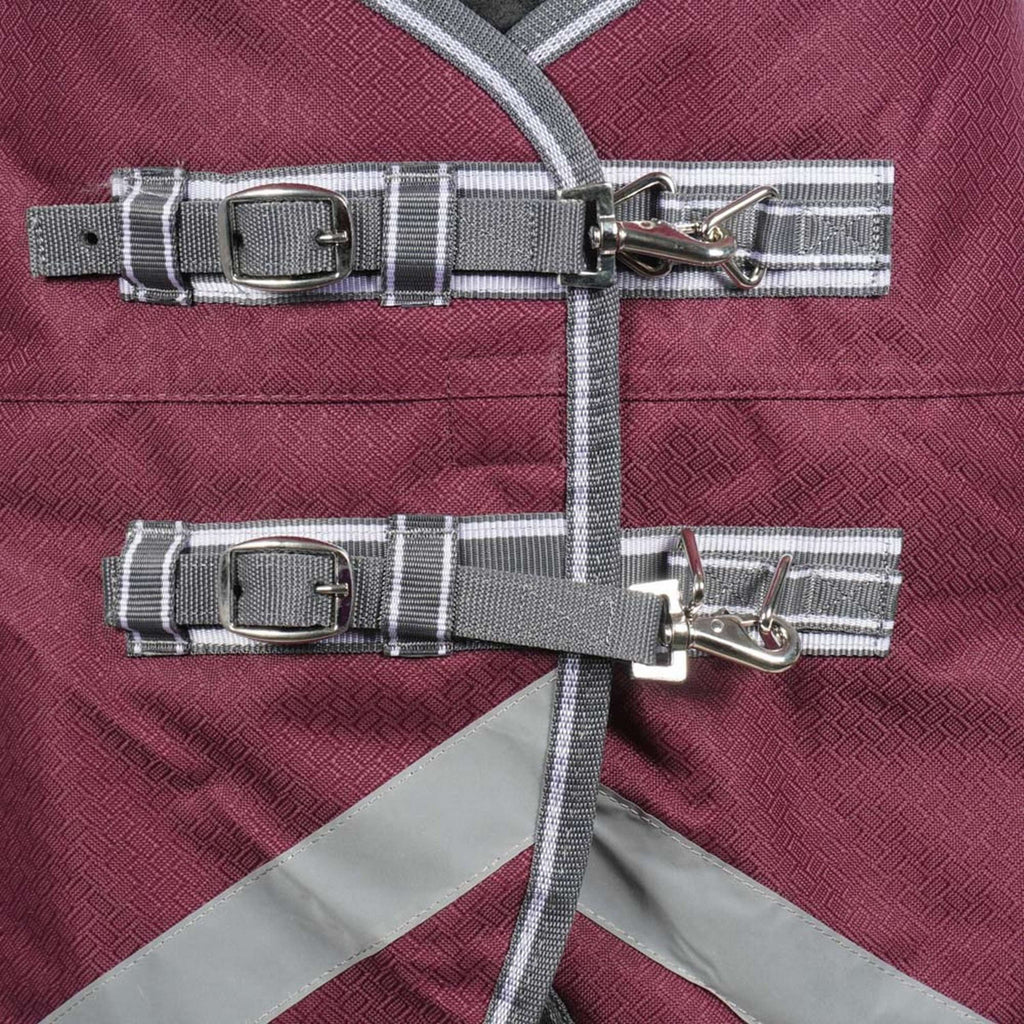 WeatherBeeta Couverture d'Hiver ComFiTec Plus Dynamic II Standard Neck Medium 220g Maroon/Gris/Blanc