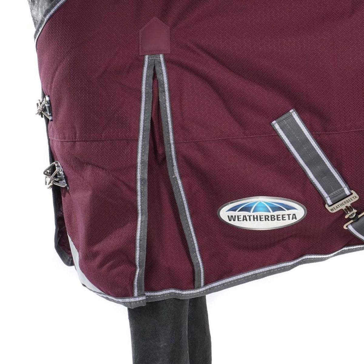 Weatherbeeta Couverture d'Hiver Comfitec Plus Dynamic II Standard Neck Medium/Lite Maroon/Gris/Blanc