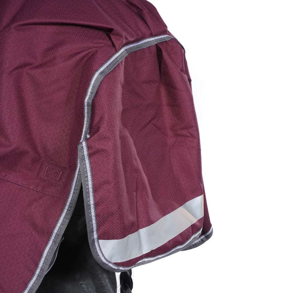 Weatherbeeta Couverture d'Hiver Comfitec Plus Dynamic II Standard Neck Medium 220g Maroon/Gris/Blanc