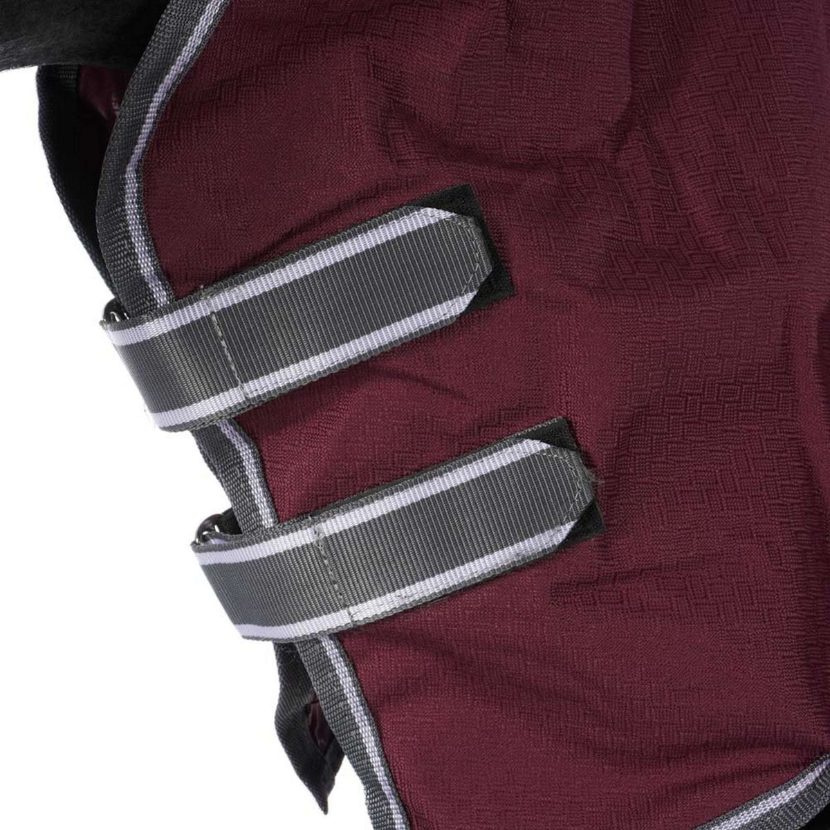 Weatherbeeta Couverture d'Hiver Comfitec Plus Dynamic II Combo Neck Medium/Lite Maroon/Gris/Blanc