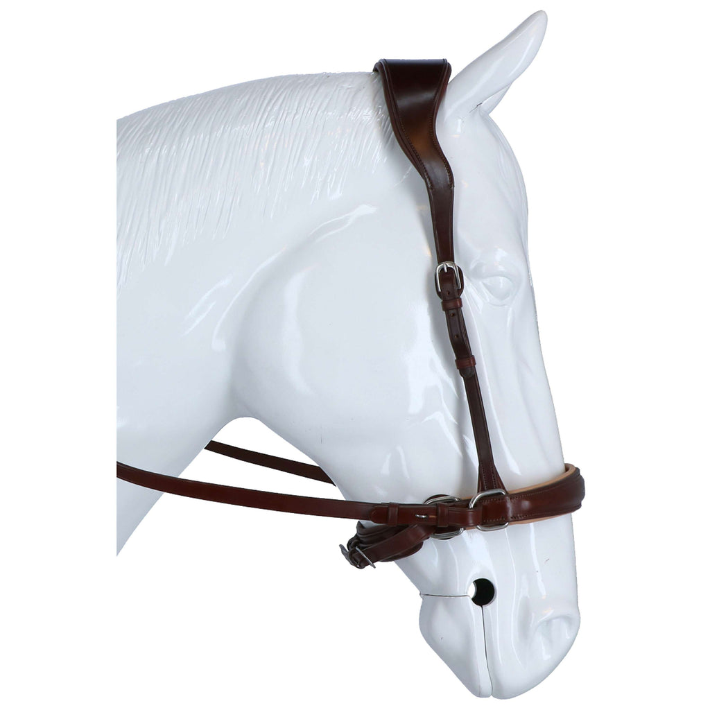 F.R.A. Bridon sans Mors Alizée Mistral Side Pull Rênes à Poignée en Caoutchouc Beige