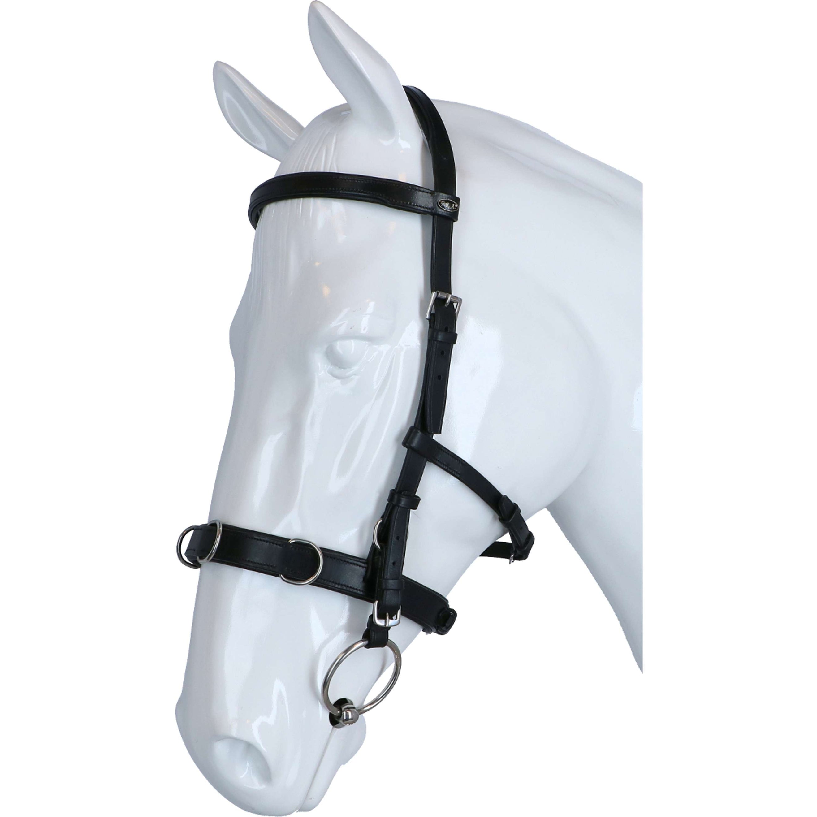 F.R.A. Bridon Caveçon Baro Cuir Noir F.R.A. Bridon Caveçon Baro Cuir Noir