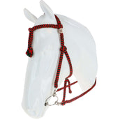 F.R.A. Bride Classique Bodanza Coton avec Rênes détachables Rouge/vert