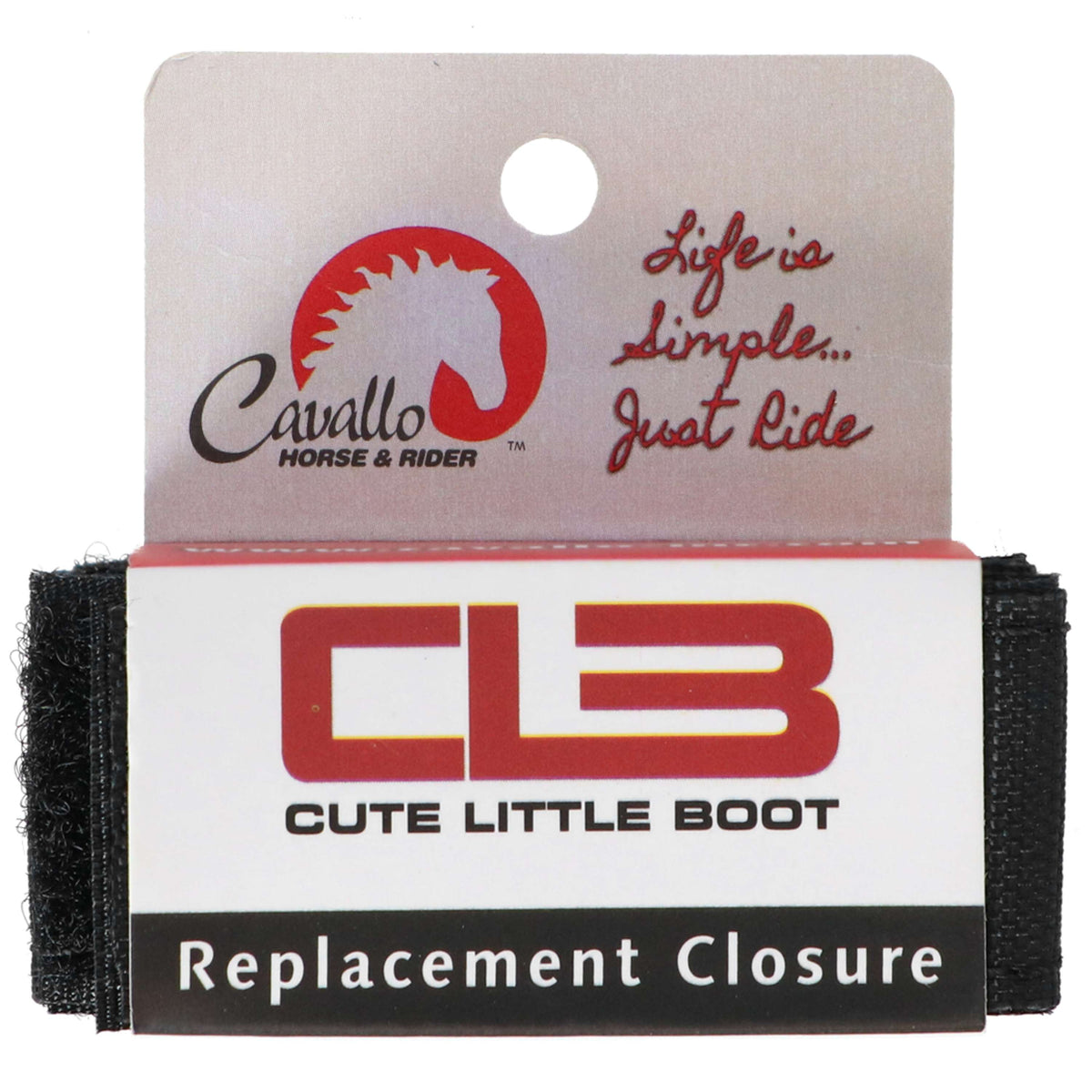 F.R.A. Cavallo Horse & Rider Jeu de Velcro CLB pour Hipposandales Noir