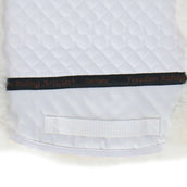 F.R.A. Tapis de Selle De Luxe Dressage Fourrure Complète Blanc