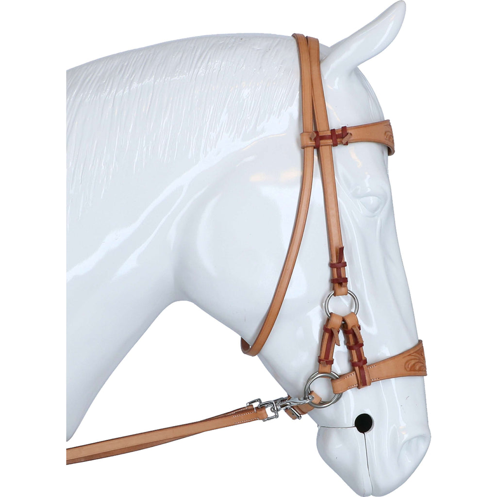 F.R.A. Bridon sans Mors Diego Side Pull Rênes Western Nature