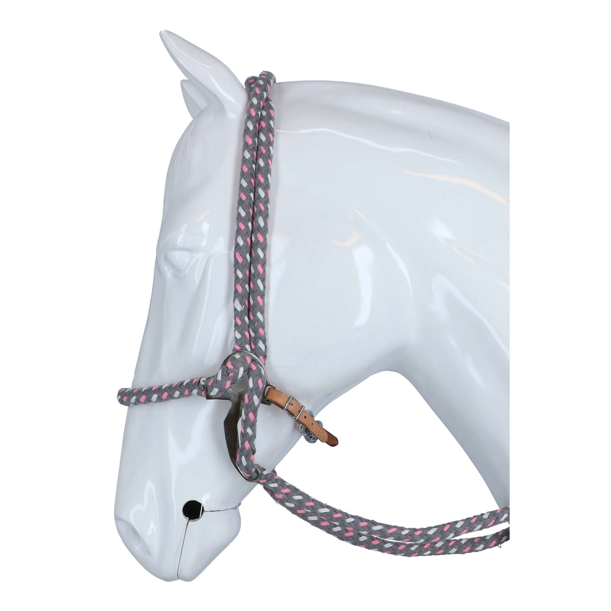 F.R.A. Hackamore Jaspis Coton Rose/Gris/Blanc