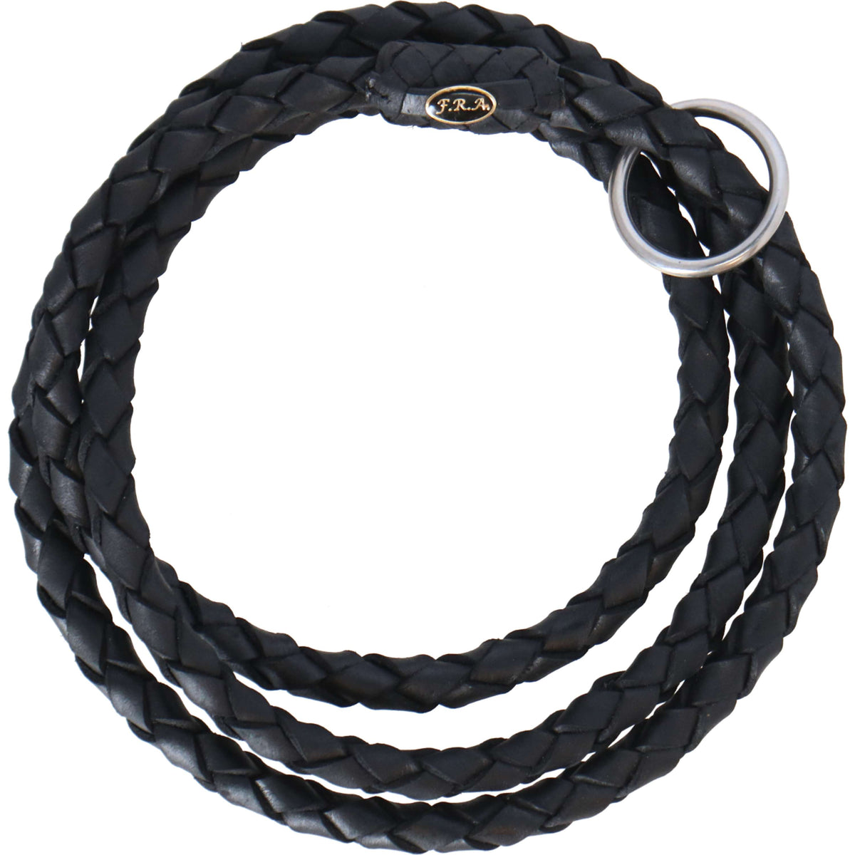 Collier de chasse équitation cuir argenté - HKM Collier de chasse équitation cuir argenté - HKM