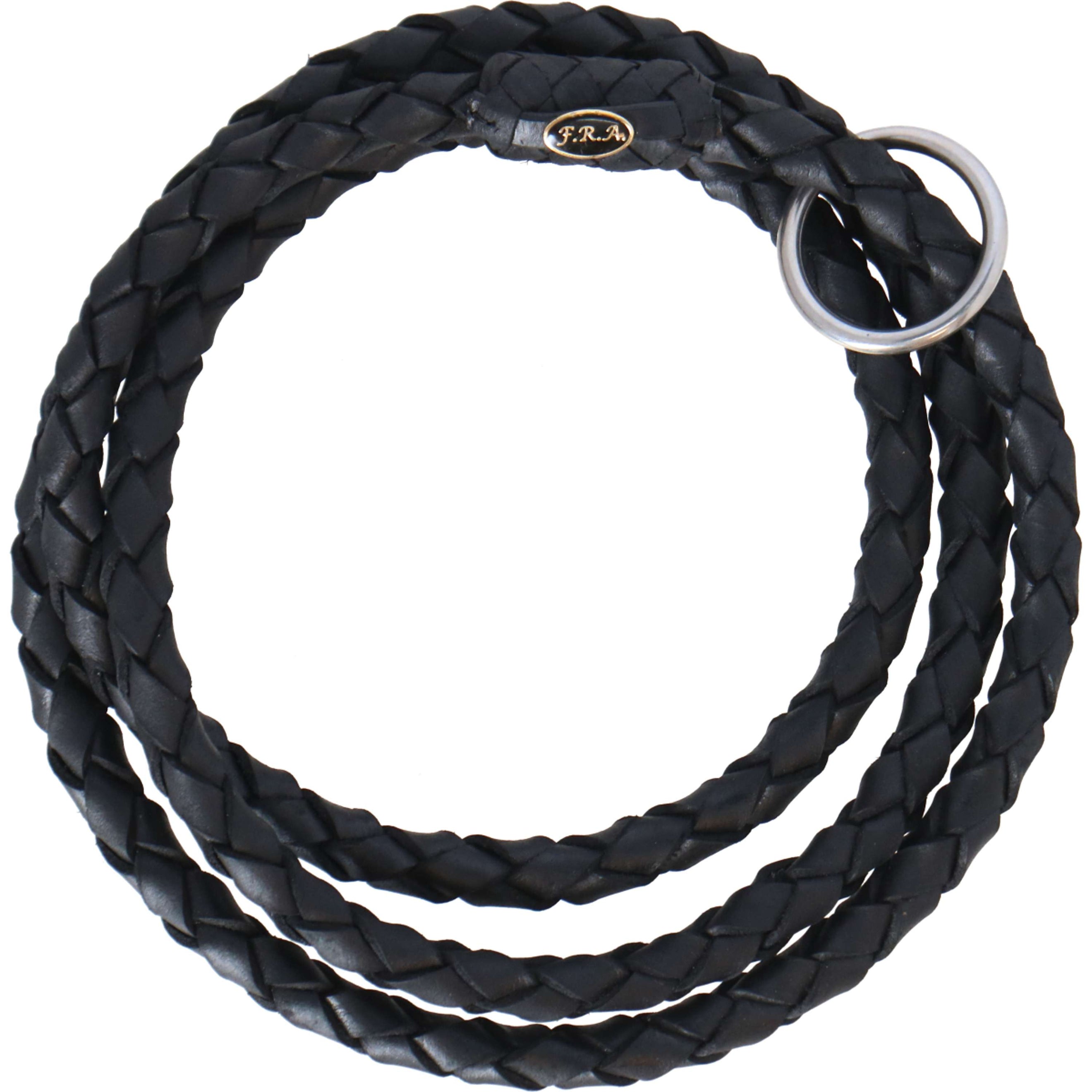 F.R.A. Cordelette Kripton Cordeo Cuir Tressé Autour Noir F.R.A. Cordelette Kripton Cordeo Cuir Tressé Autour Noir