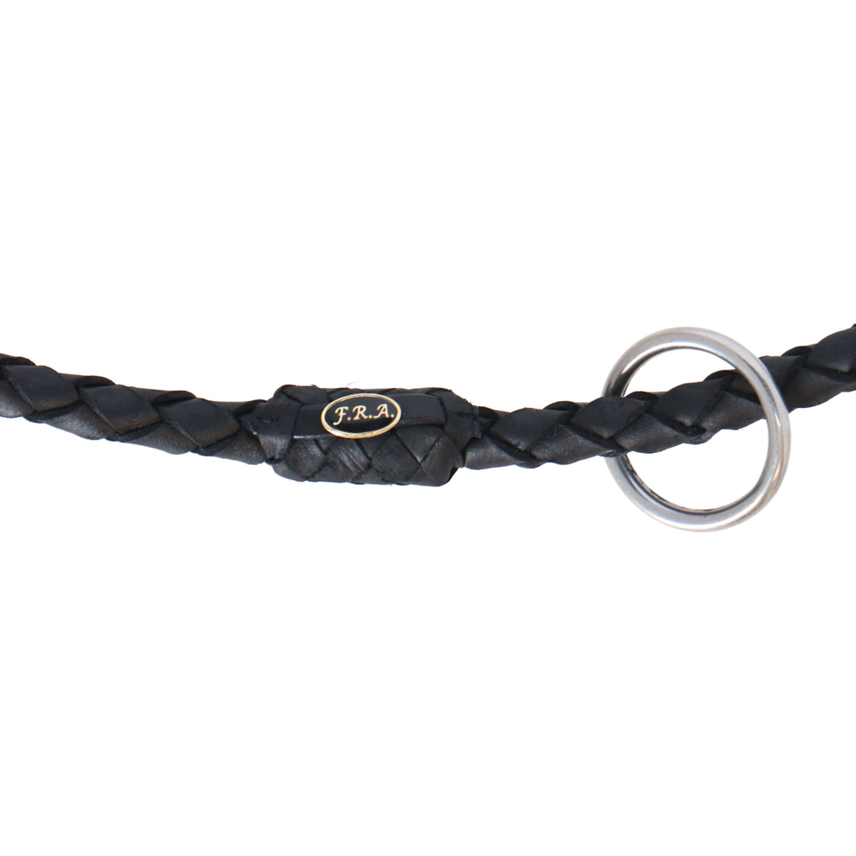 F.R.A. Cordelette Kripton Cordeo Cuir Tressé Autour Noir