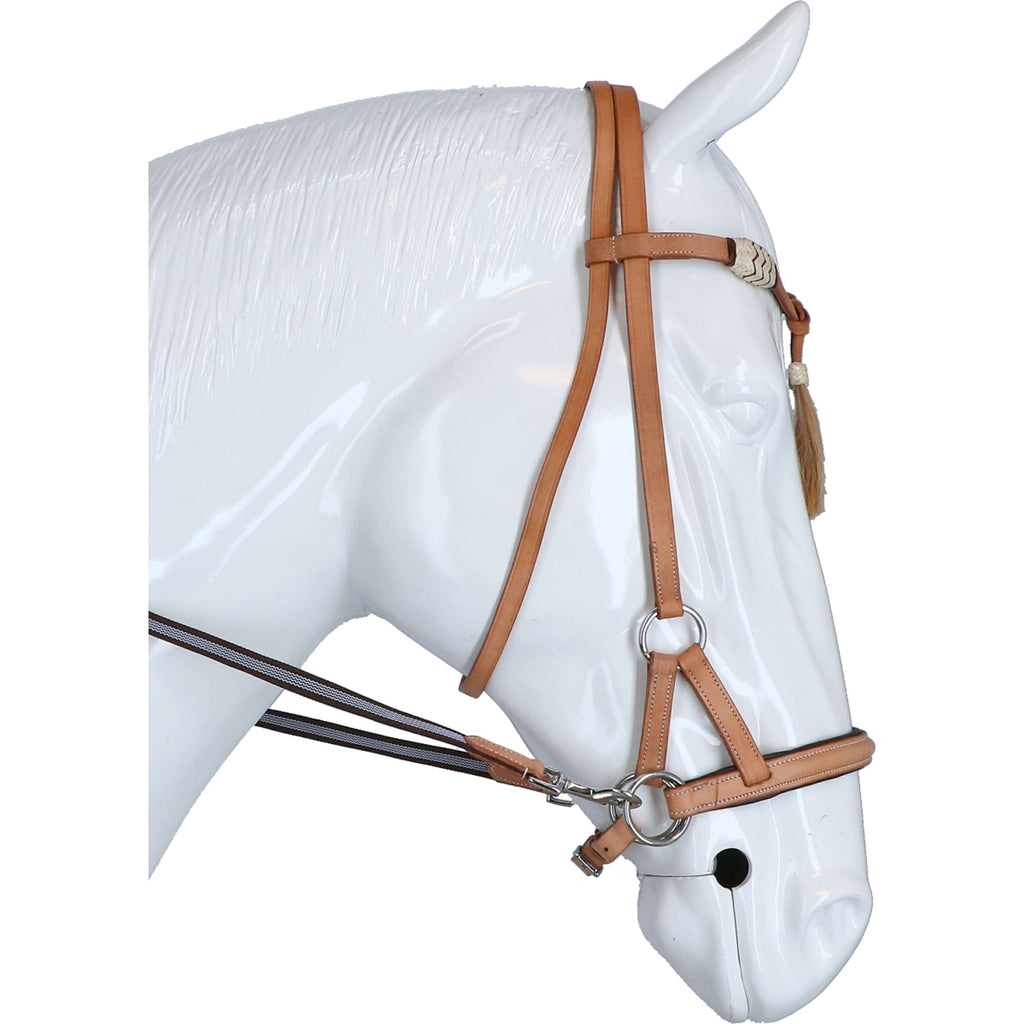 F.R.A. Bridon sans Mors Shango Side Pull Western Look Nature