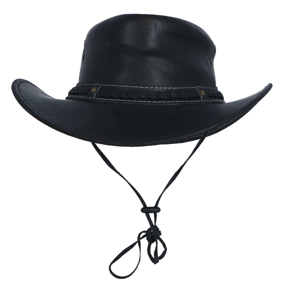 F.R.A. Chapeau Tabasca Cuir Noir