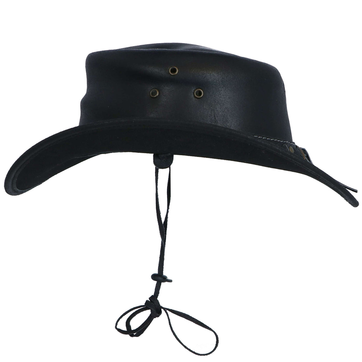 F.R.A. Chapeau Tabasca Cuir Noir