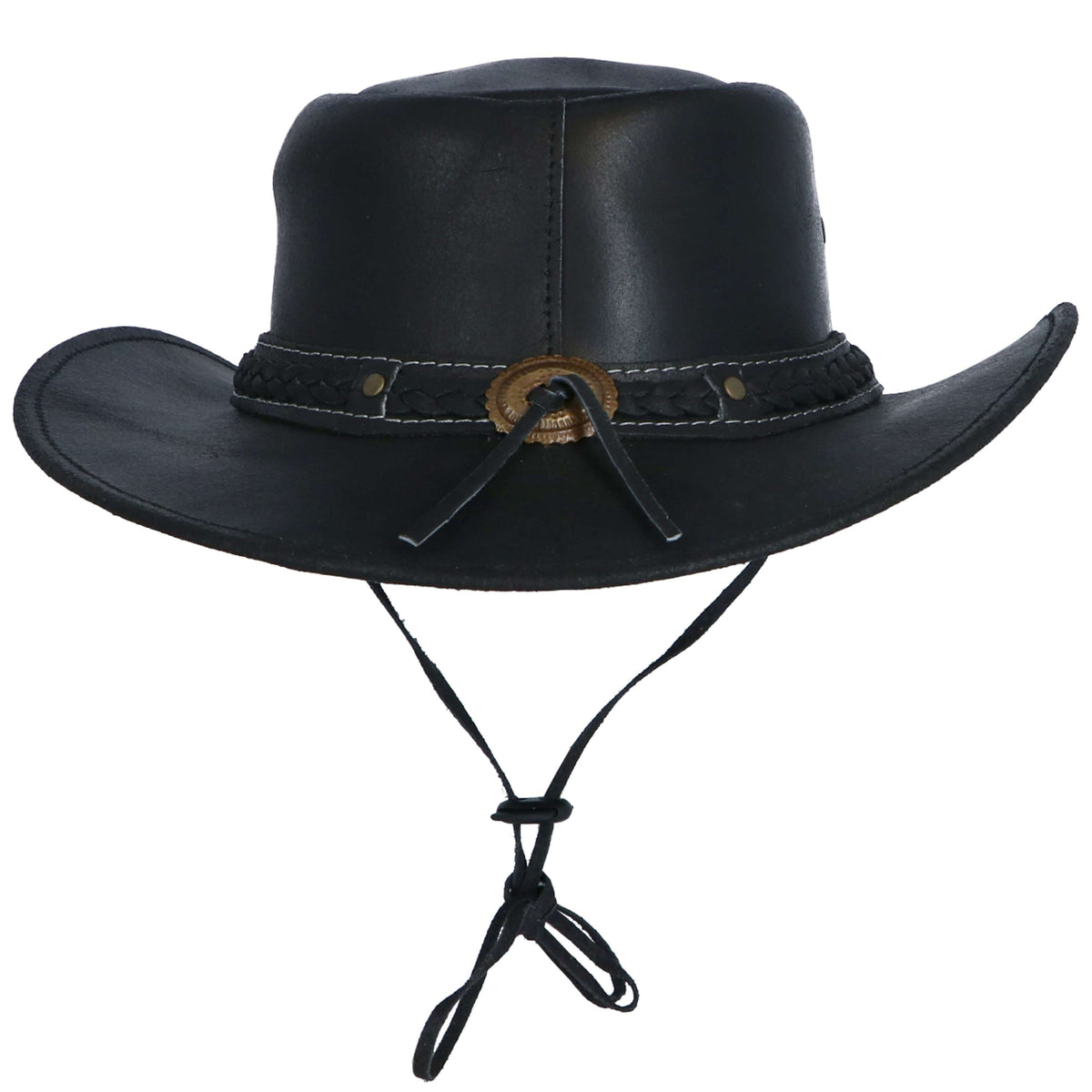 F.R.A. Chapeau Tabasca Cuir Noir