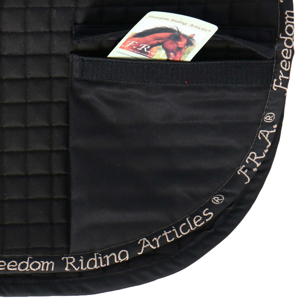 F.R.A. Chabraque Unica avec Poshes pour Selle Pieds nus Noir