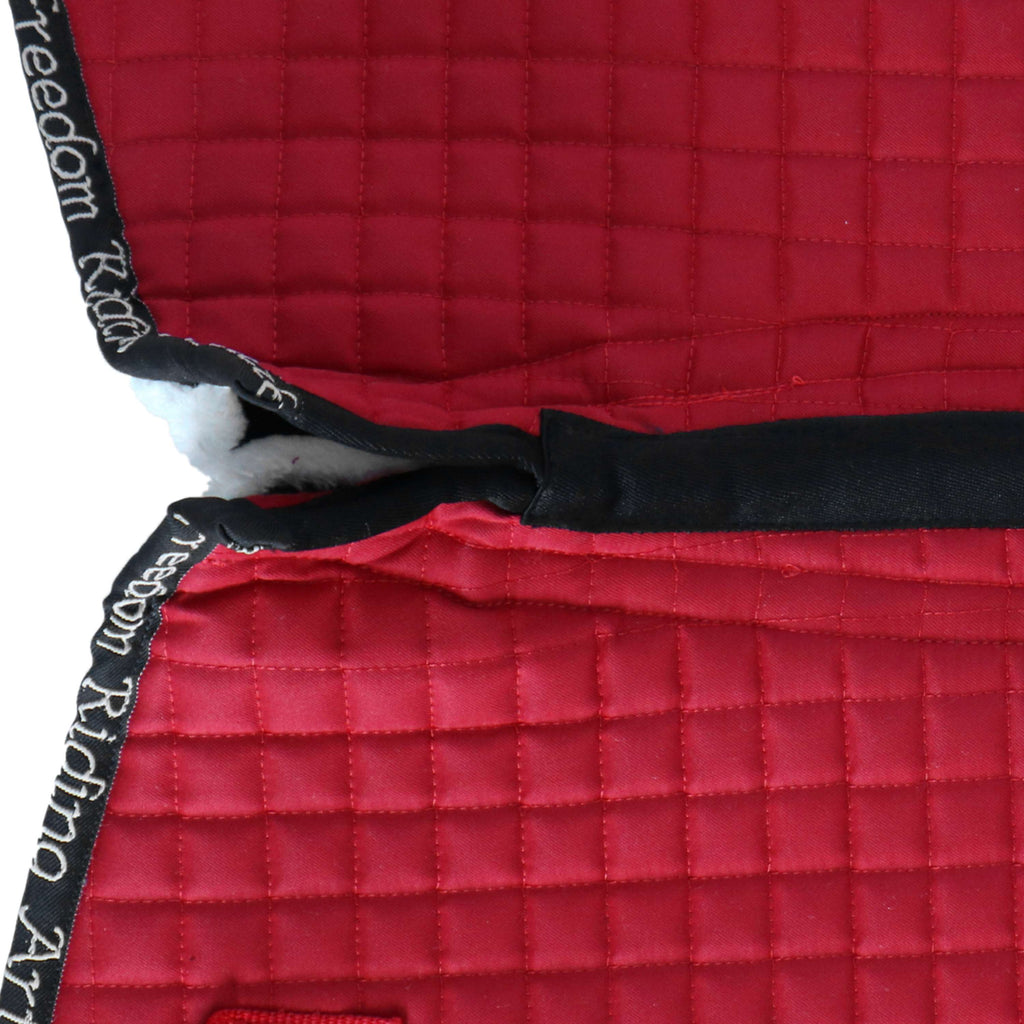 F.R.A. Chabraque Unica avec Poshes pour Selle Pieds nus Rouge