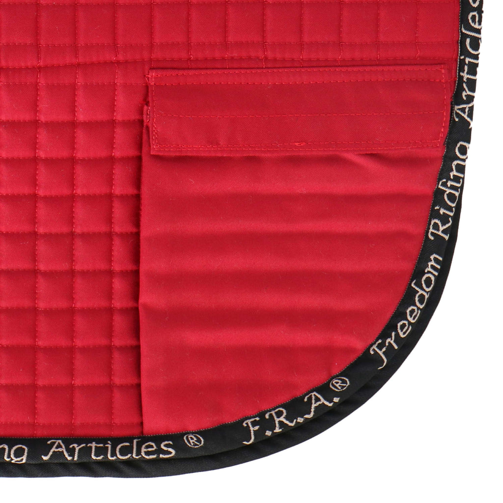 F.R.A. Chabraque Unica avec Poshes pour Selle Pieds nus Rouge