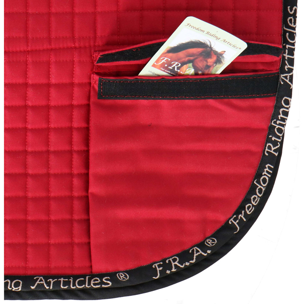 F.R.A. Chabraque Unica avec Poshes pour Selle Pieds nus Rouge
