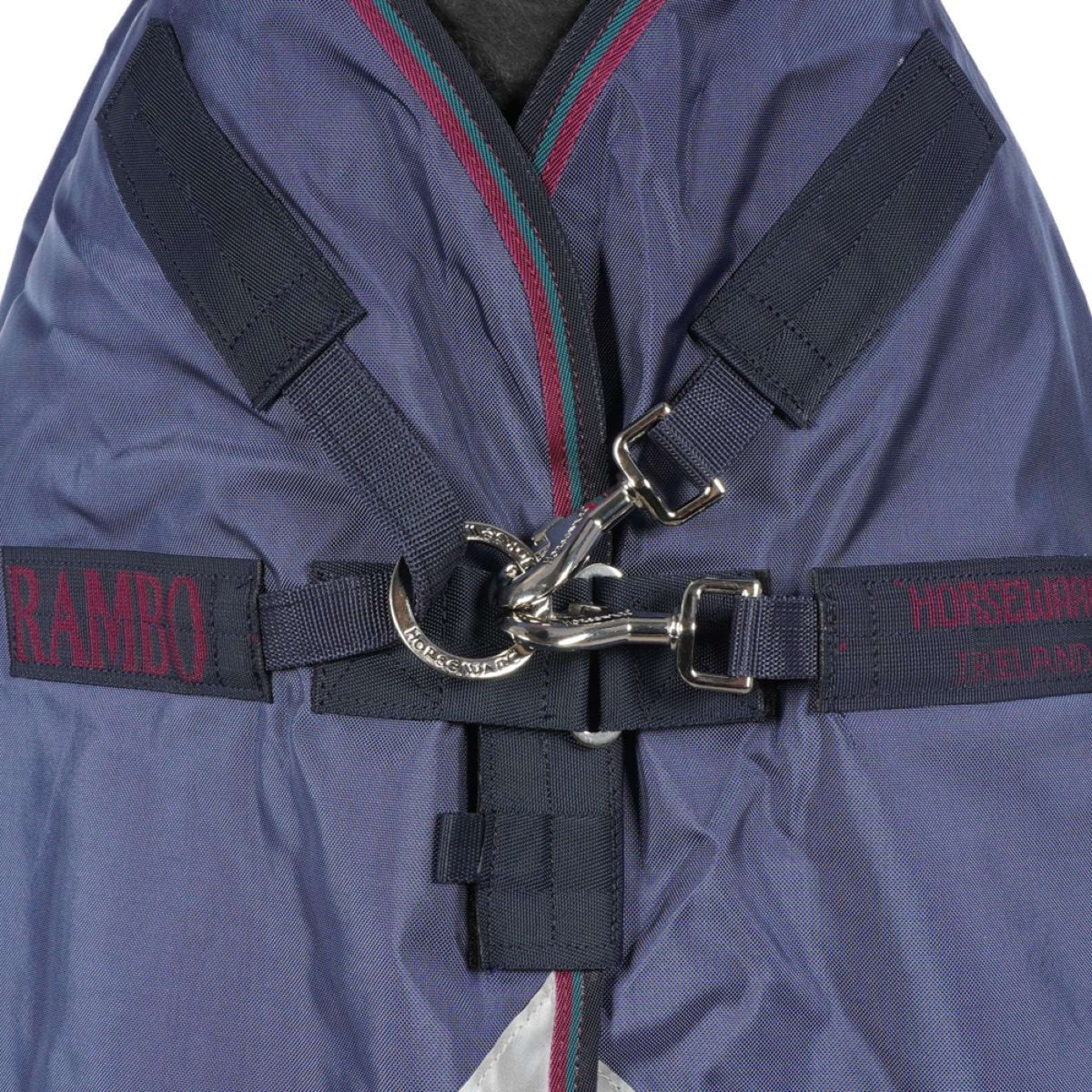 Rambo Optimo Turnout Outer Only Marine/Bordeaux/Sarcelle