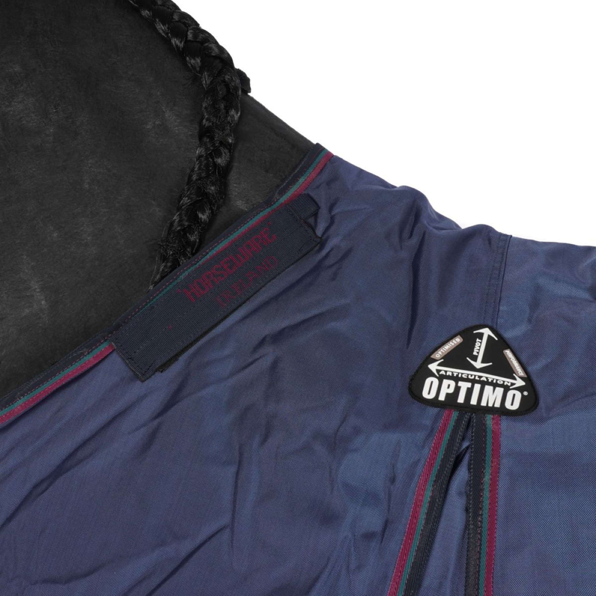 Rambo Optimo Turnout Outer Only Marine/Bordeaux/Sarcelle