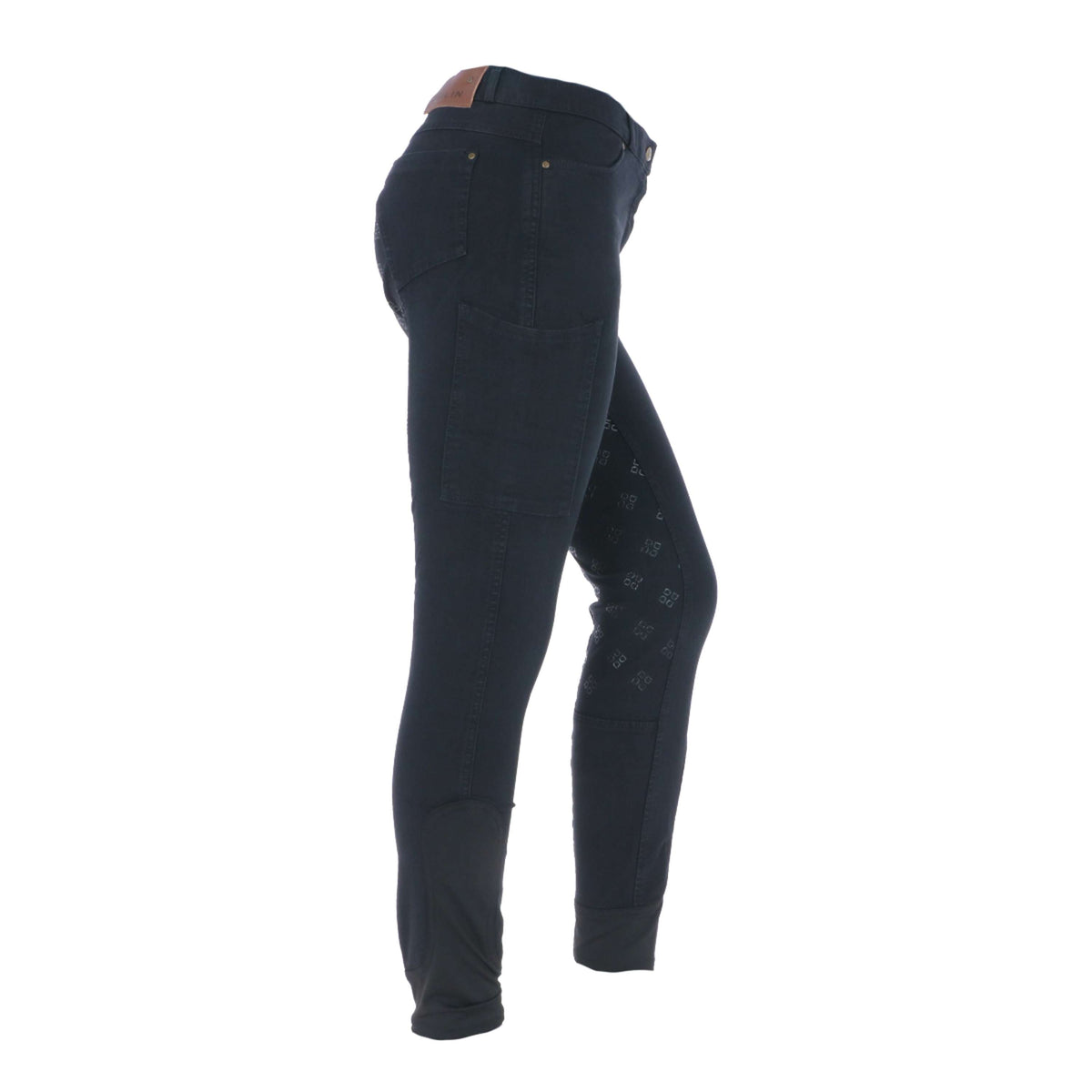 Dublin Pantalon d'Équitation Shona Full Grip Denim Print Silicone Ash