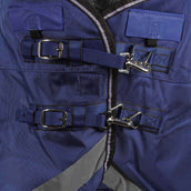 Weatherbeeta Couverture d'Hiver Comfitec Ultra Tough II Detach-A-Neck Medium 1680D 100g Bleu/Charcoal/Blanc