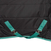 Weatherbeeta Couverture d'Écurie Green-Tec Stable Combo Neck Medium/Lite 150D 150g Noir/Bottle Green