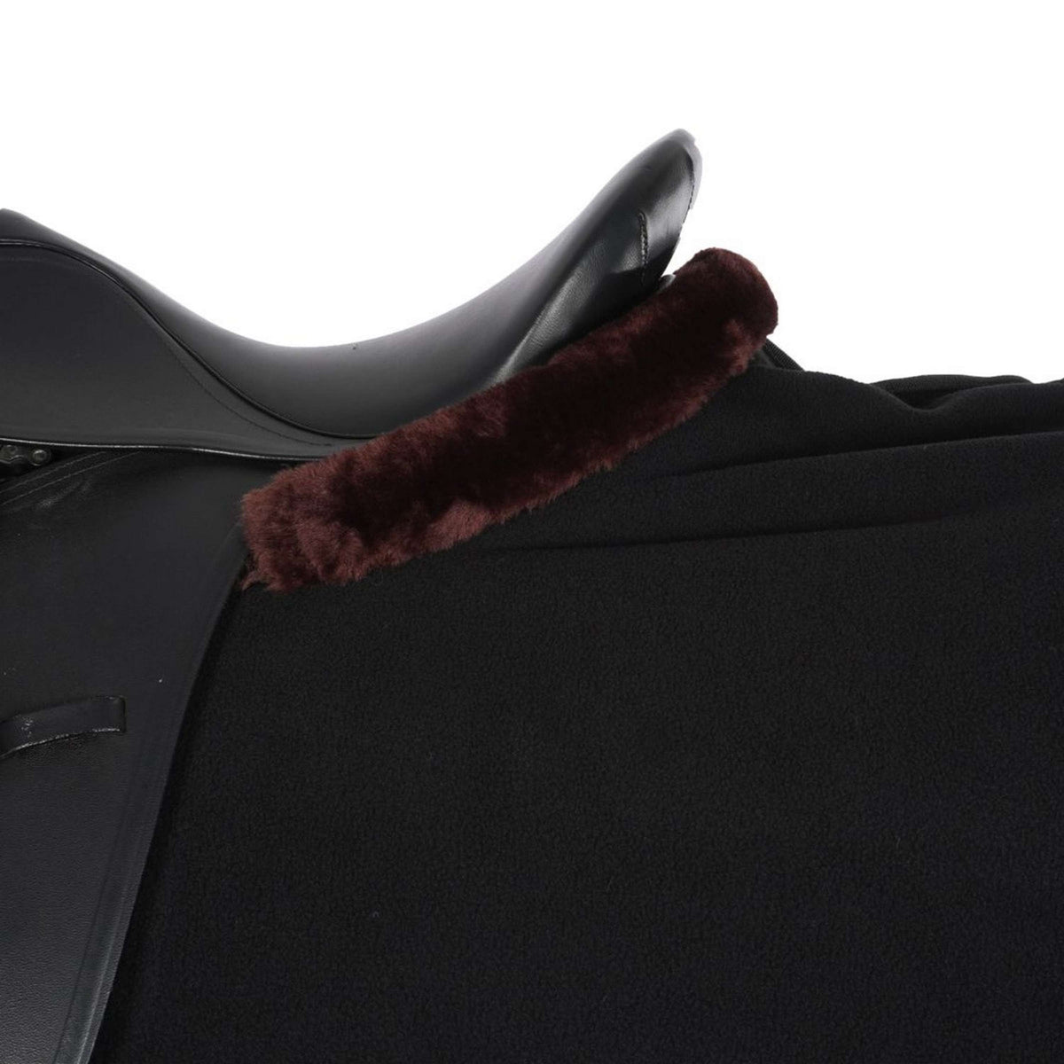 EQUITHÈME Couvre-reins Teddy Fleece Noir