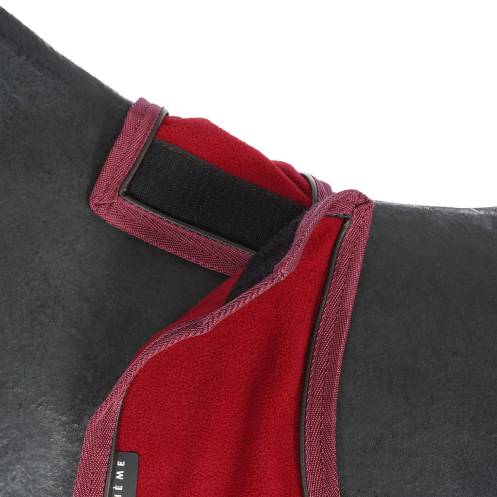 EQUITHÈME Couvre-reins Teddy Fleece Bordeaux