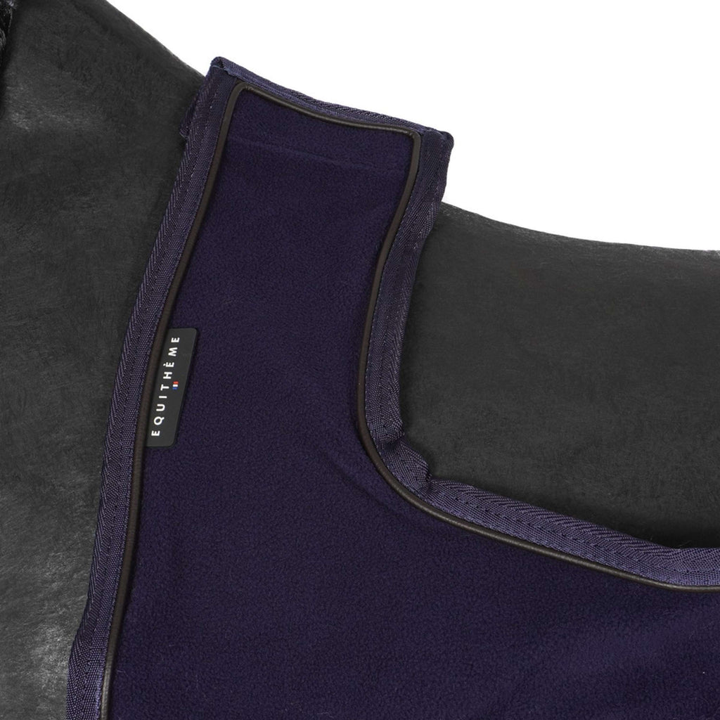 EQUITHÈME Couvre-reins Teddy Fleece Marin