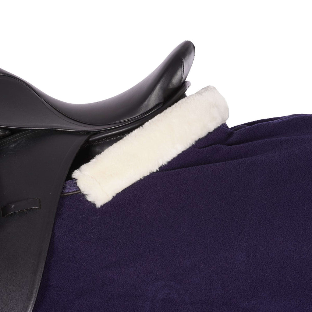 EQUITHÈME Couvre-reins Teddy Fleece Marin