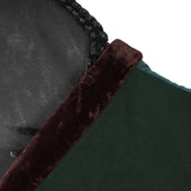 EQUITHÈME Couverture Polaire Teddy Vert/Marron