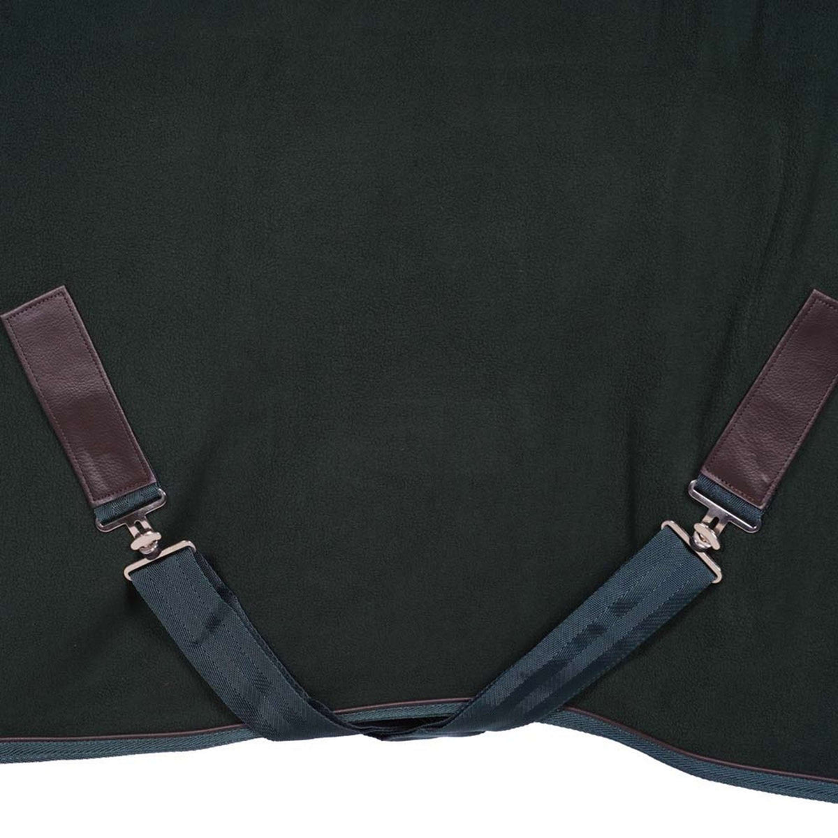 EQUITHÈME Couverture Polaire Teddy Vert/Marron