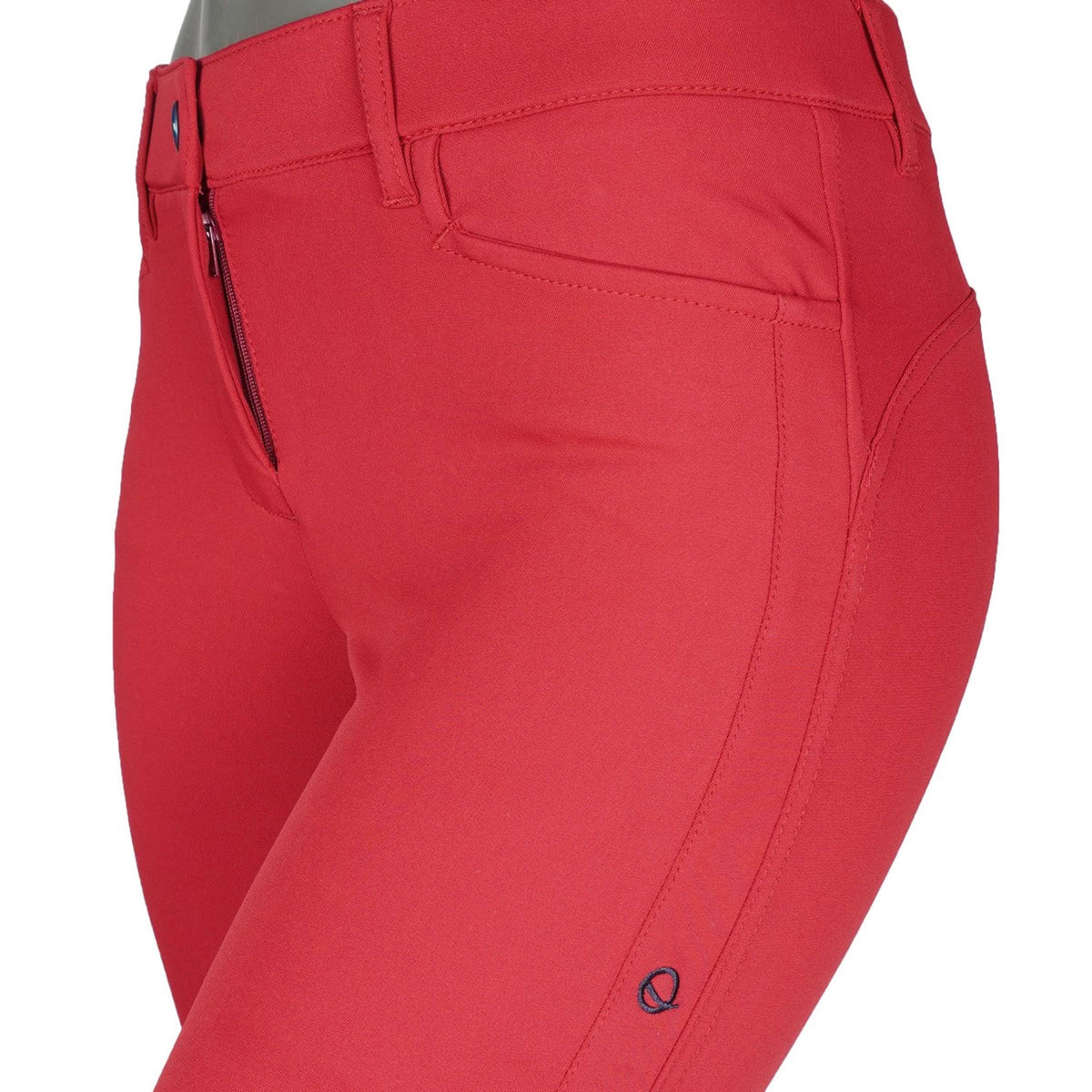 EQODE by Equiline Pantalon d'Équitation Delma Prise de Genou Cerise