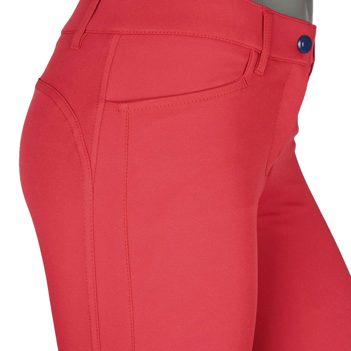 EQODE by Equiline Pantalon d'Équitation Delma Prise de Genou Cerise