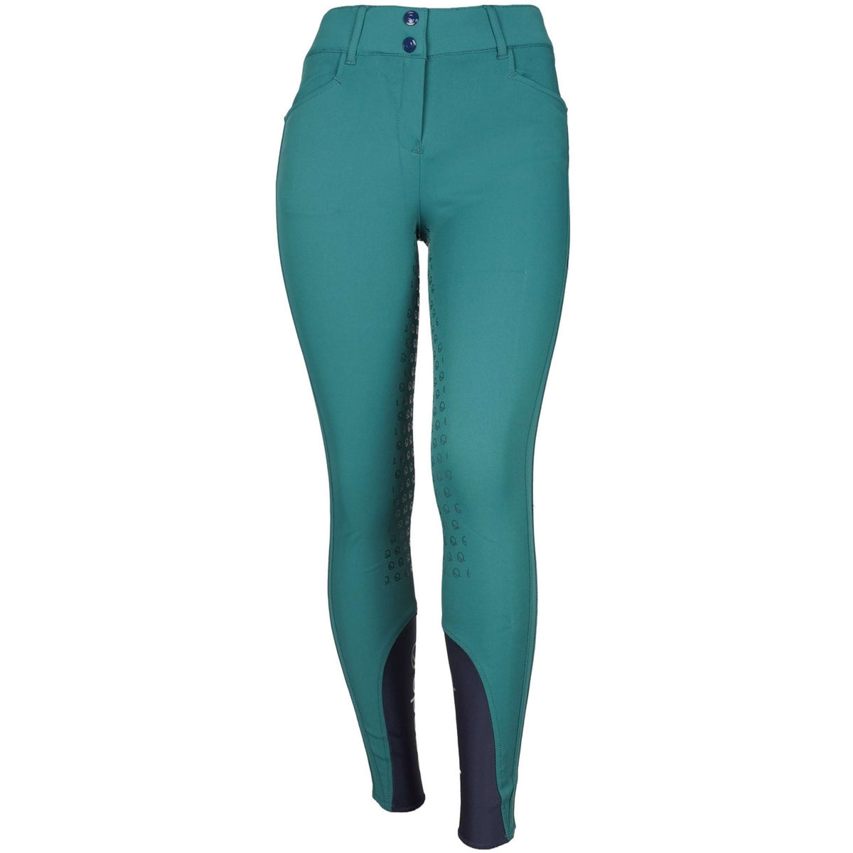 EQODE by Equiline Pantalon d'Équitation Darcey Full Grip Vert