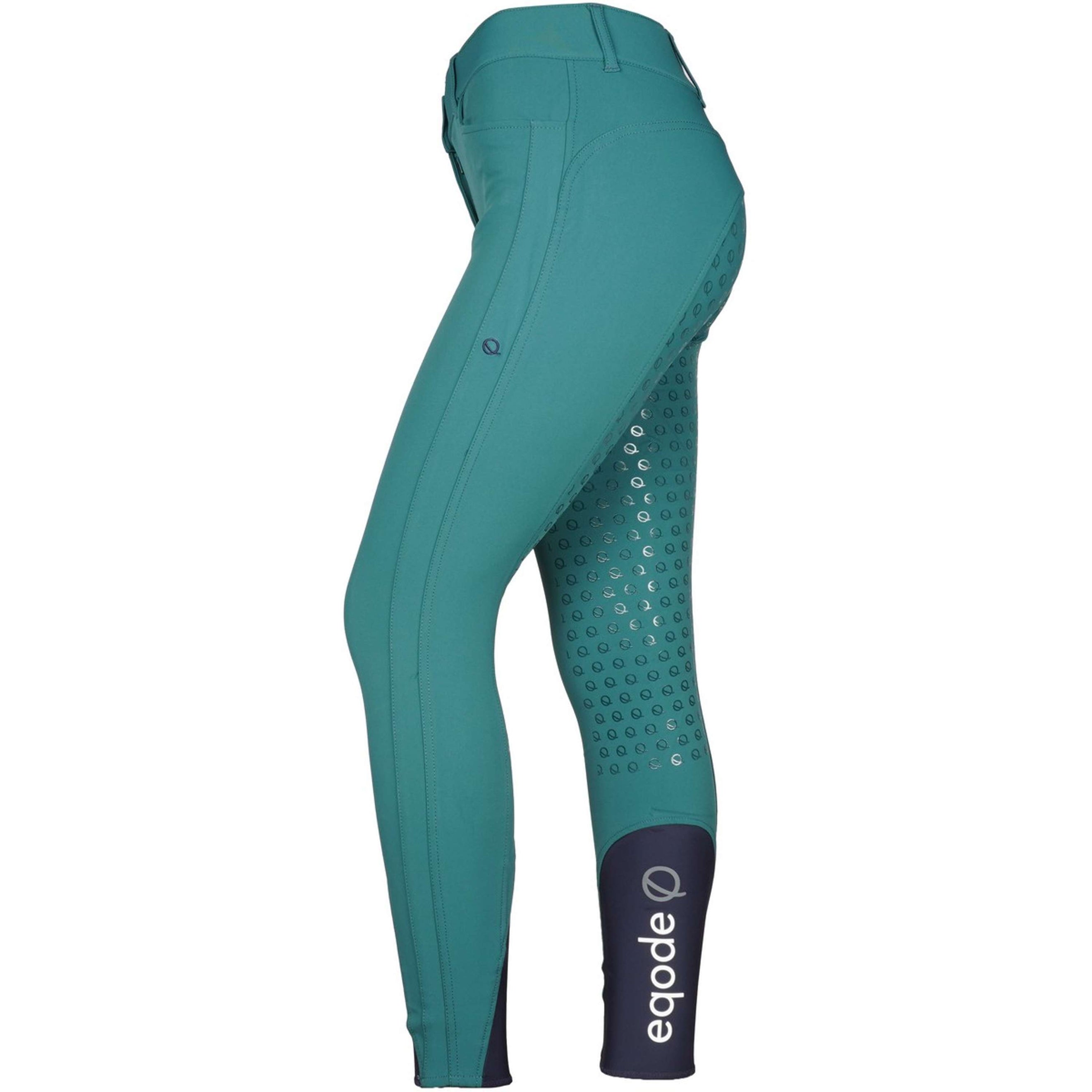 EQODE by Equiline Pantalon d'Équitation Darcey Full Grip Vert